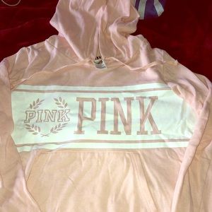 PINK branded hooded Sweatshirt light pink
